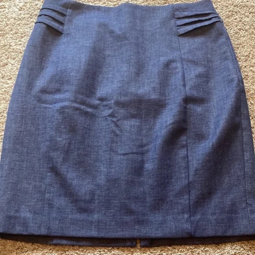 Express denim pencil skirt